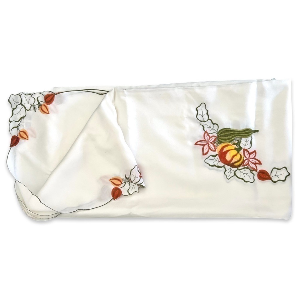 Xia Home Large Tablecloth Harvest pumpkin patch october fest fall halloween